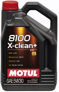 MOTUL 8100 X-CLEAN PLUS+ 5w30, C3 5л. синтетика, нов. VW, BMW, MB, масло моторное